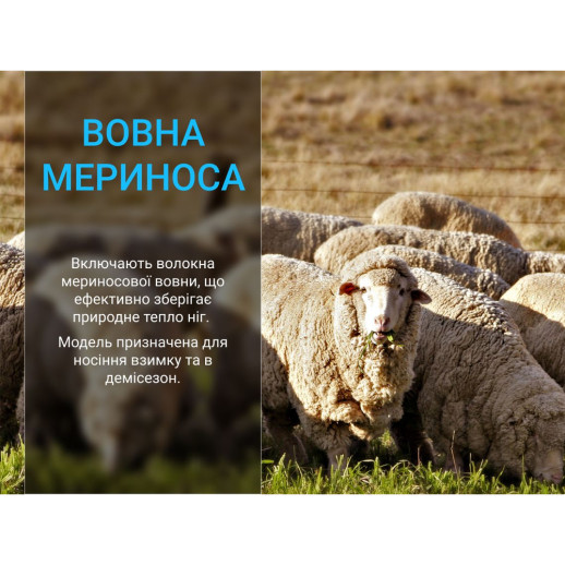 Носки Dexshell Terrain Walking 2.0 Socks, черно-серые, размер S (36-38)