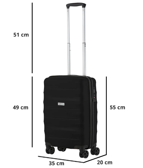 Чемодан CarryOn Porter (S) Black (502442)