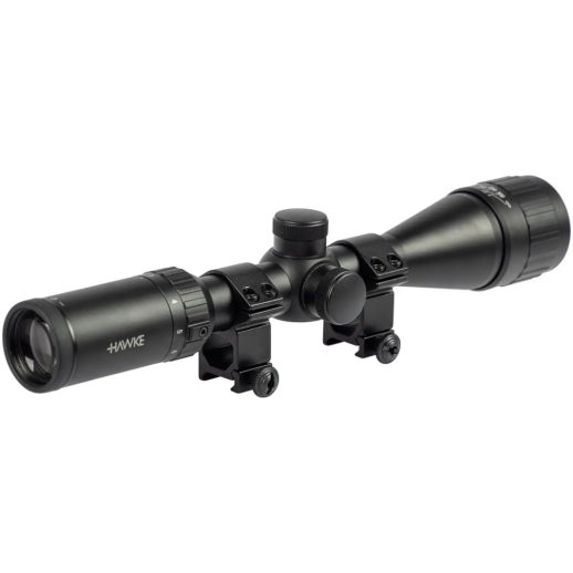 Оптический прицел Hawke Fast Mount 3-9x40 AO сетка Mil Dot. Кольца на Weaver