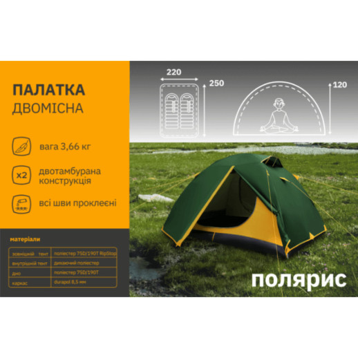 Палатка СИЛА Сфера трехместная
