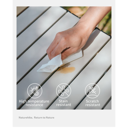 Складной стол Naturehike Star Jane T01 CNK2550JJ018, 89х60 см, углеродистая сталь, бежевый