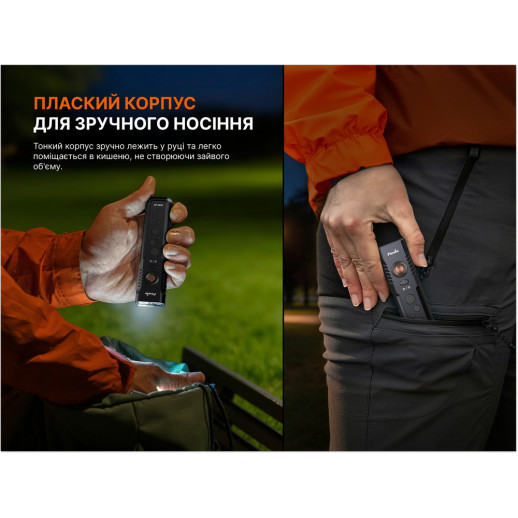 Фонарь Fenix E08R UE, зеленый