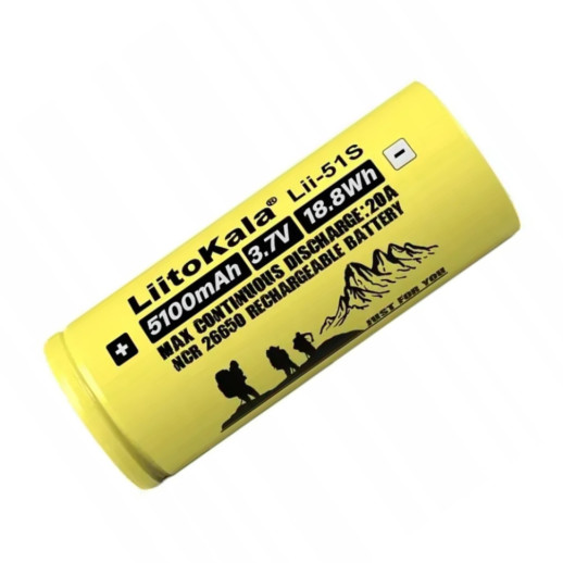 Аккумулятор Liitokala Lii-51S-PCB 5100 mAh 20A 26650 Li-ion