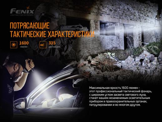 Фонарь ручной Fenix TK11 TAC (поврежденная упаковка)