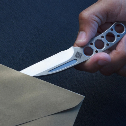 Набор двух ножей Ocaso Duo Desk Knife Wharncliffe с подставкой из древесины ореха