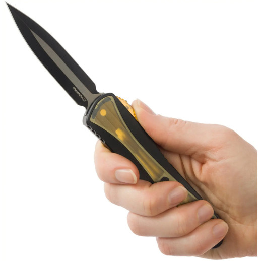 Нож Heretic Manticore E Double Edge Black Blade Ultem Inlays