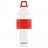 Бутылка для воды SIGG CYD Pure White Touch, 0.6 л, красная