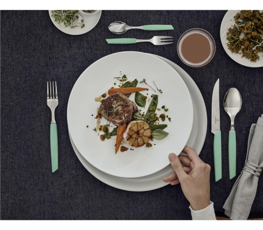 Набор посуды Victorinox Swiss Modern из 24 предметов Swiss Modern, Table Set Steak Knife), 24 ¨Pieces, мятный