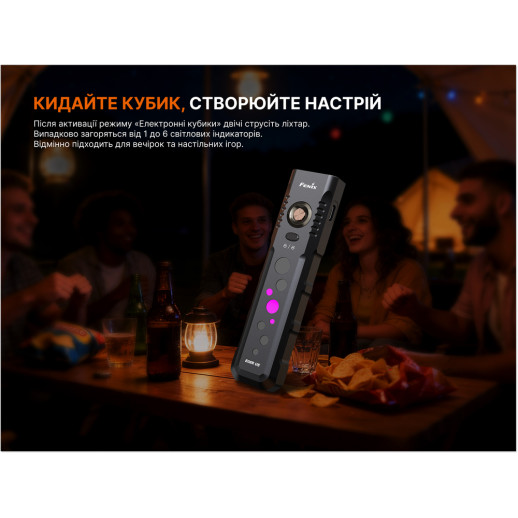 Фонарь Fenix E08R UE, черный
