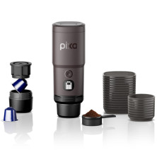Портативная электрическая эспрессо кофеварка Wacaco Pixapresso, темный бургунд