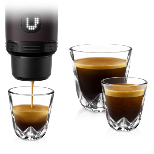Портативная электрическая эспрессо кофеварка Wacaco Pixapresso, темный бургунд