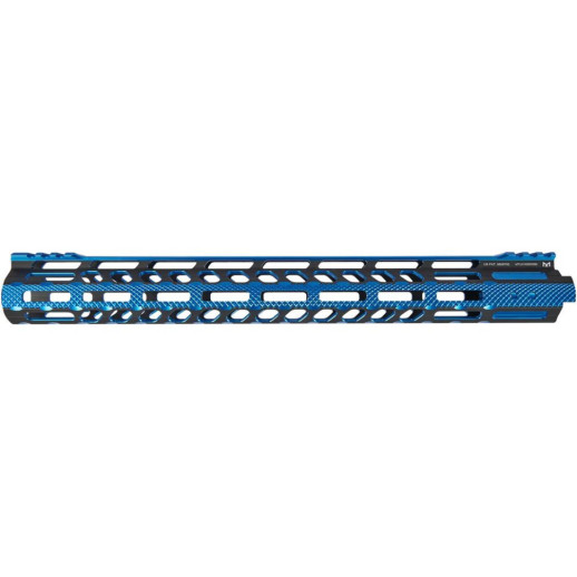 Цевье Leapers AR15, Ultra Slim, 15", M-LOK Black/Blue