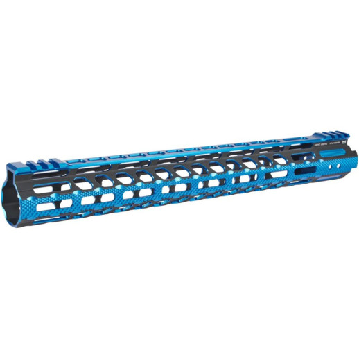 Цевье Leapers AR15, Ultra Slim, 15", M-LOK Black/Blue