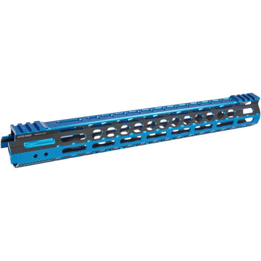 Цевье Leapers AR15, Ultra Slim, 15", M-LOK Black/Blue