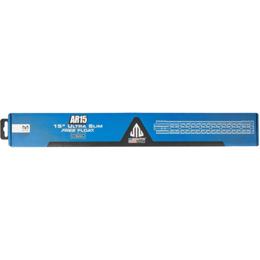 Цевье Leapers AR15, Ultra Slim, 15", M-LOK Black/Blue