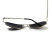 Очки поляризационные BluWater AirForce Silver Polarized (gray), чёрные линзы в металлической оправе