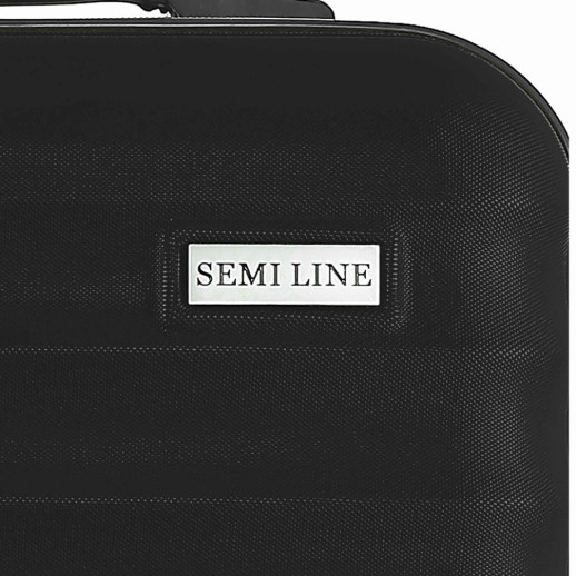 Чемодан Semi Line 20" (S) Black (T5634-1)