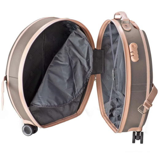 Чемодан Semi Line 20" (S) Brown/Pink Cream (T5673-2)