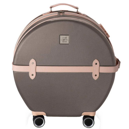 Чемодан Semi Line 20" (S) Brown/Pink Cream (T5673-2)