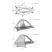 Палатка Naturehike Wind-wing I (1-х местная) 20D silicone + footprint grey/red (NH16S012-S)