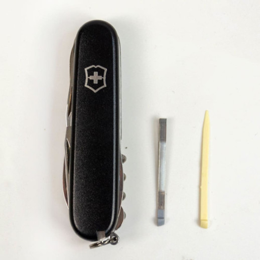 Складной нож Victorinox HUNTSMAN MAT черный матовый лак