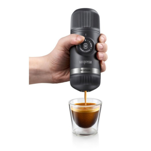 Портативная эспрессо-кофеварка Wacaco Nanopresso Grey