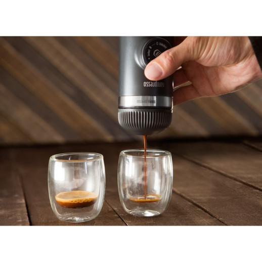 Портативная эспрессо-кофеварка Wacaco Nanopresso Grey