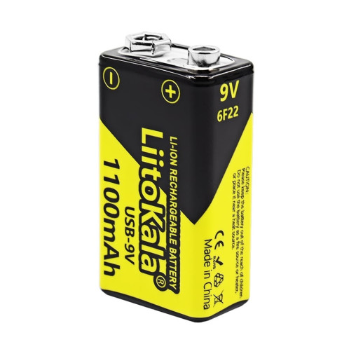 Аккумулятор LiitoKala Lii-USB-9V Type-C 1100mah