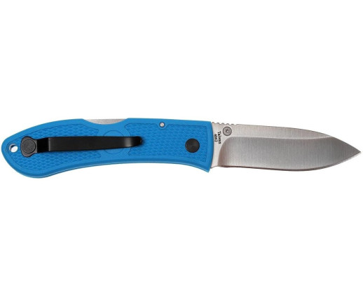 Нож Ka-Bar Dozier D2  Folding Hunter - голубой, длина клинка 7,62 см.