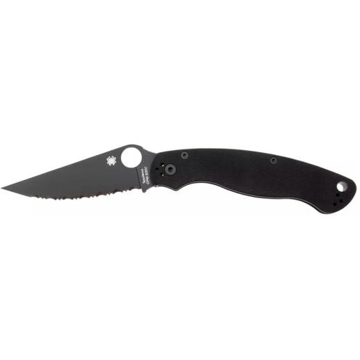 Нож Spyderco Military 2 Black Blade, CPM S30V, G-10 black