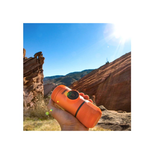 Портативная эспрессо-кофеварка Wacaco Nanopresso оранжевая с чехлом