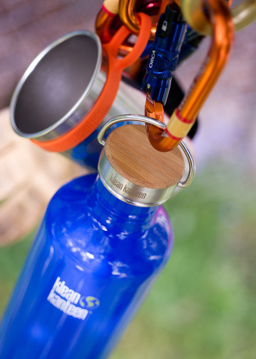 Стальная крышка с бамбуком Klean Kanteen Stainless Unibody Bamboo Cap