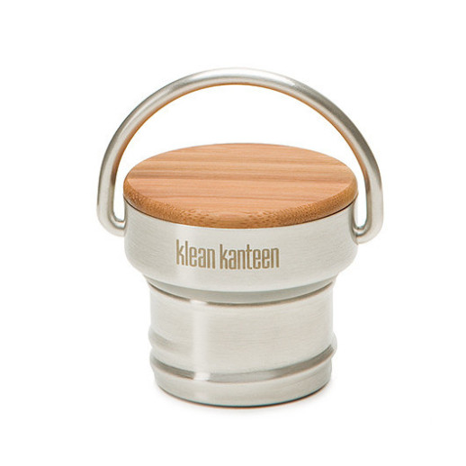 Стальная крышка с бамбуком Klean Kanteen Stainless Unibody Bamboo Cap
