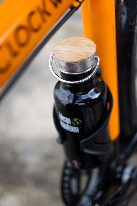 Стальная крышка с бамбуком Klean Kanteen Stainless Unibody Bamboo Cap