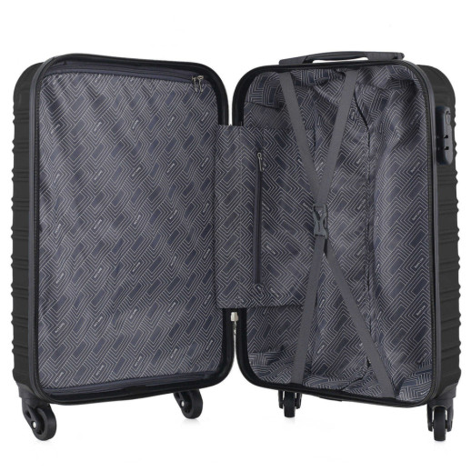 Чемодан Semi Line 20" (S) Black (T5636-1)