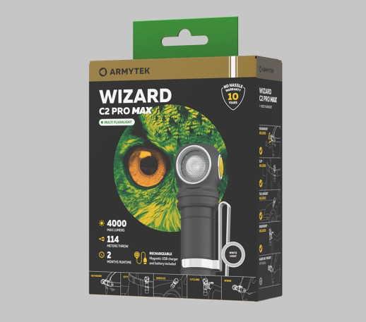 Фонарь Armytek WIzard C2 Pro Max +21700 XHP70.2 4000 lm White (без зарядки)