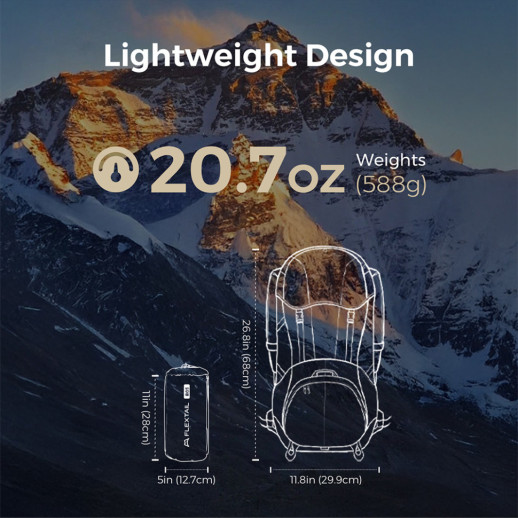 Коврик самонадувающийся Flextail Tiny Slleeping Pad R05 AVS, оранжевый