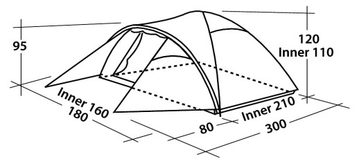 Палатка Easy Camp Quasar 300, 43930