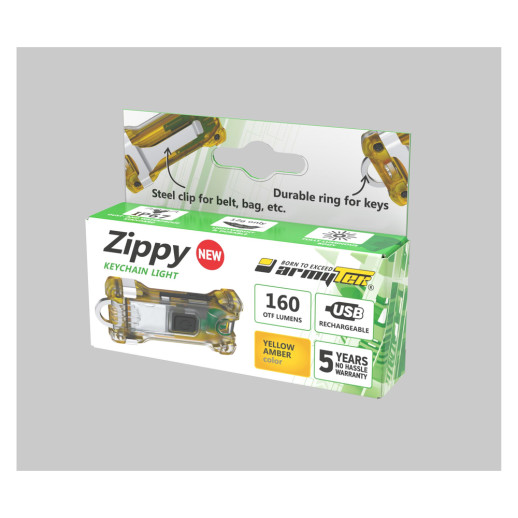Фонарь-брелок Armytek Zippy, 160 люмен, желтый
