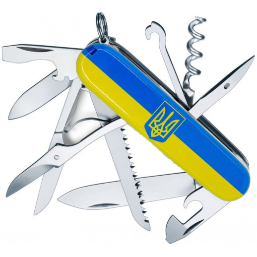 Нож Huntsman Ukraine 91мм/15функ / Герб на флаге гориз.
