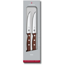 Набор кухонный Wood Steak Set 2 ножа 12см с дерев. ручкой (GB)