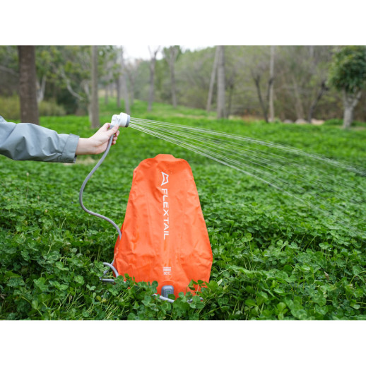 Контейнер для воды с насосом и душевой лейкой Flextail Tiny Shower Bag, 20л, оранжевый