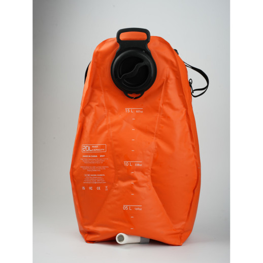 Контейнер для воды с насосом и душевой лейкой Flextail Tiny Shower Bag, 20л, оранжевый