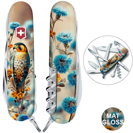 Складной нож Victorinox HUNTSMAN UKRAINE Благородный Сокол