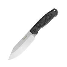 Нож фиксированный охотничий Ganzo Рatriot G808 (12.5 см) 8Cr14 / ABS серый с чехлом