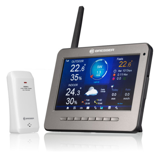 Метеостанция Bresser Professional WIFI HD TFT Colour Weather Center 7-in-1 Sensor (7003500/10830) (930586)