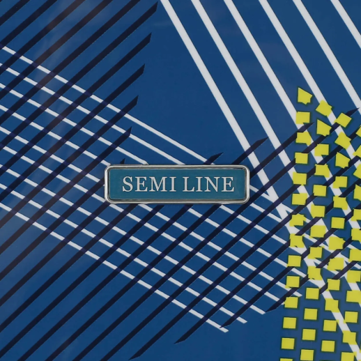 Чемодан Semi Line 20" (S) Blue Pattern (T5652-1)