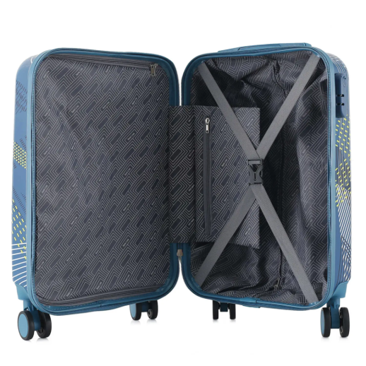 Чемодан Semi Line 20" (S) Blue Pattern (T5652-1)