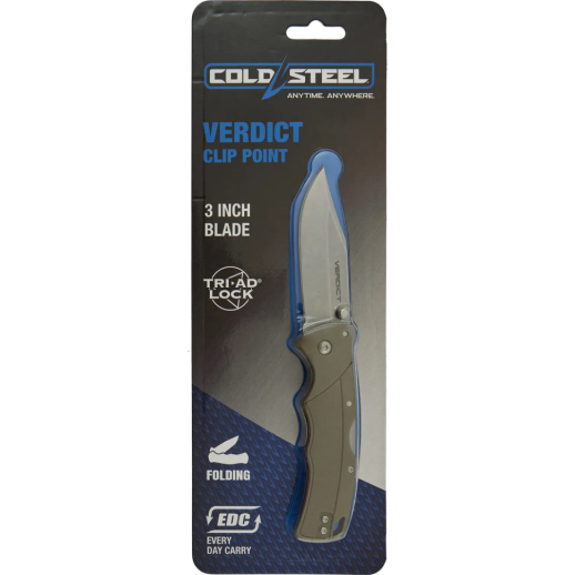 Нож Cold Steel Verdict Clip Point, блістер fde