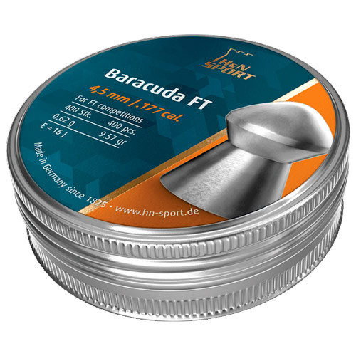 Пули пневматические H&N Baracuda FT 4,5 мм 400шт/уп 0,62 г (92254510004)